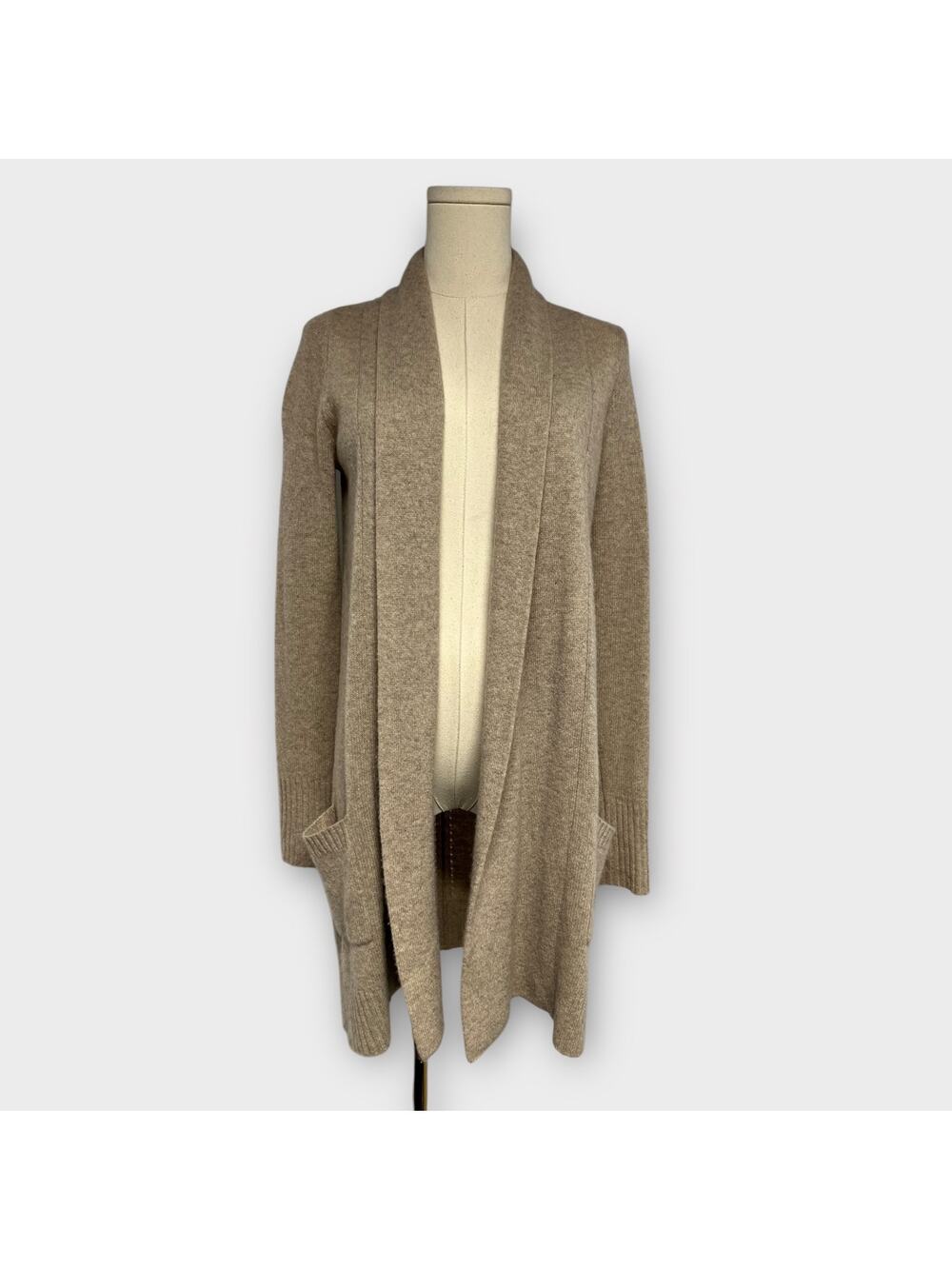 360 Cashmere 100% Cashmere Open Front Cardigan Sweater Size XS